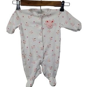 Baby Carters Child Of Mine Footed Pajamas Bunny Pattern Small